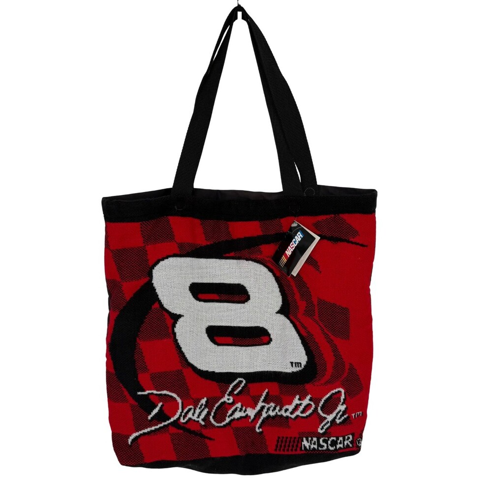 Vintage 2003 NASCAR Dale Earnhardt Jr #8 Tote Bag Black Red Auto Racing NWT